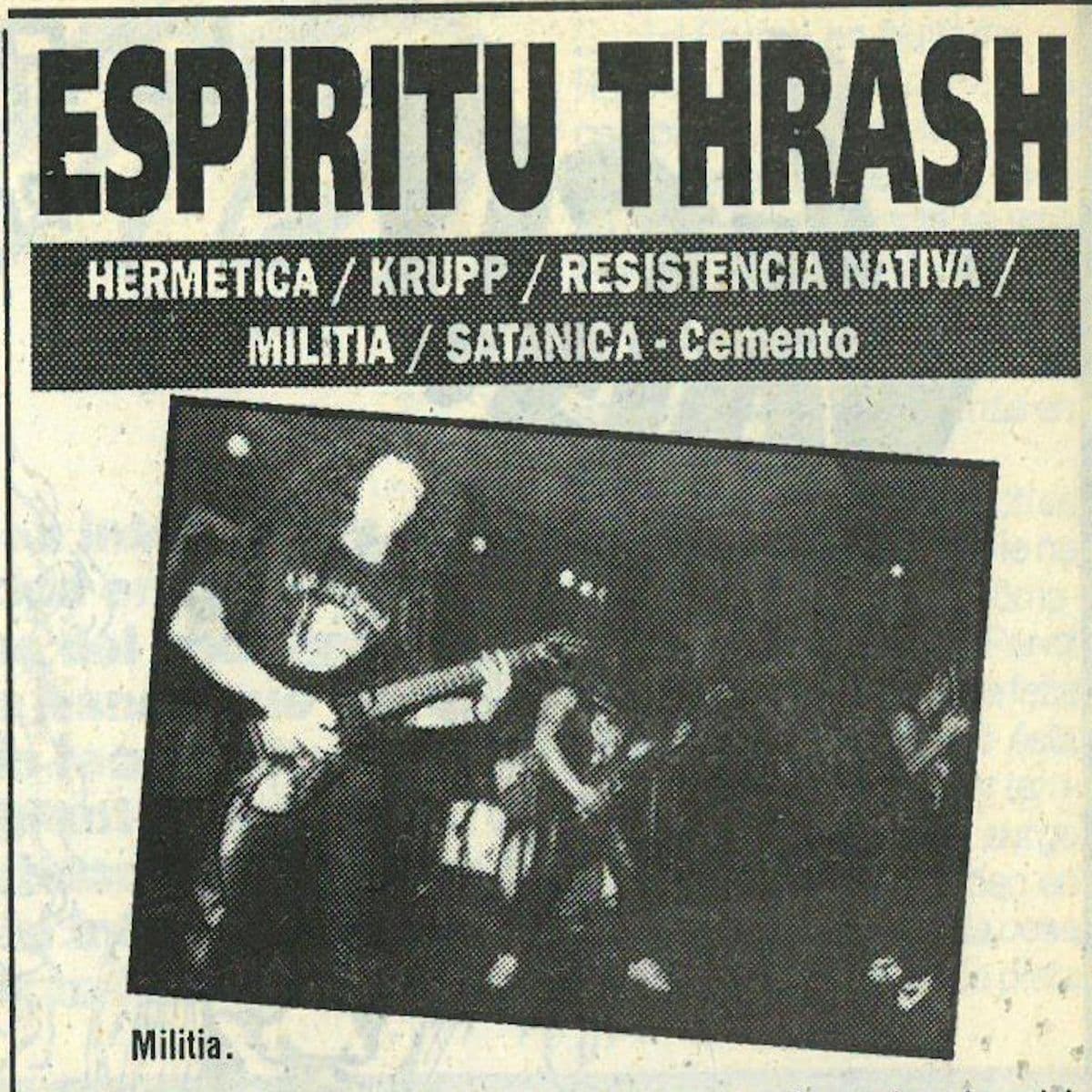 Hermética, Krupp, Resistencia Nativa, Militia y Satánica en Cemento